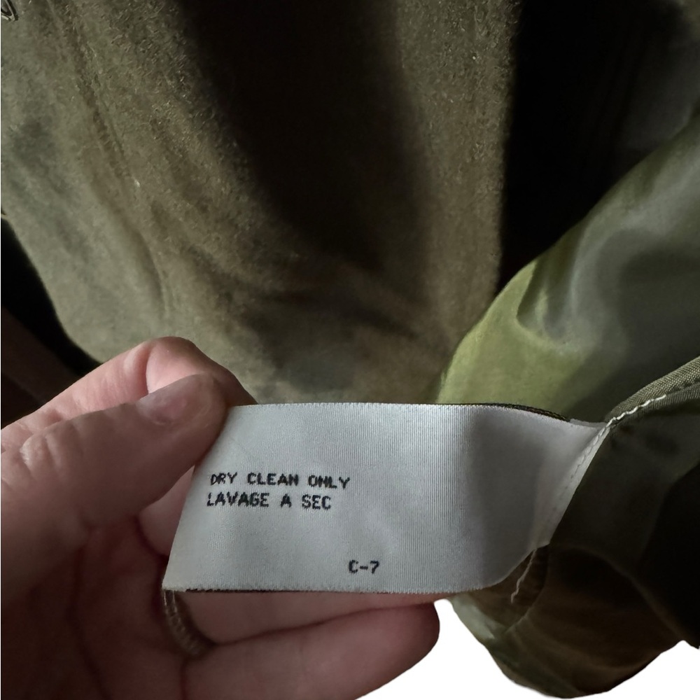 Anthropologie Tulle Women's Olive Green Coat - Picture 7 of 7